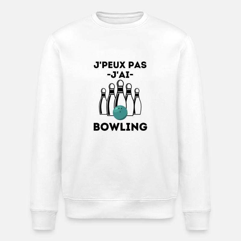 BOWLING 1 - Sweat bio ROLLER Stanley/Stella Unisexe - blanc