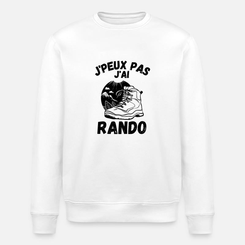 Randonnée Rando - Sweat bio ROLLER Stanley/Stella Unisexe - blanc
