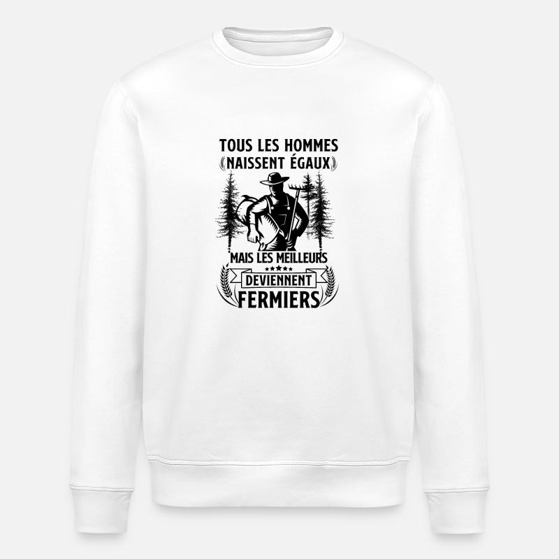 Fermier - Sweat bio ROLLER Stanley/Stella Unisexe - blanc