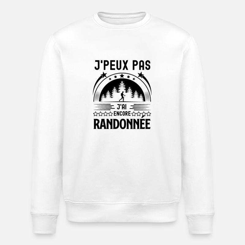 Balade rando randonnée 2 - Sweat bio ROLLER Stanley/Stella Unisexe - blanc