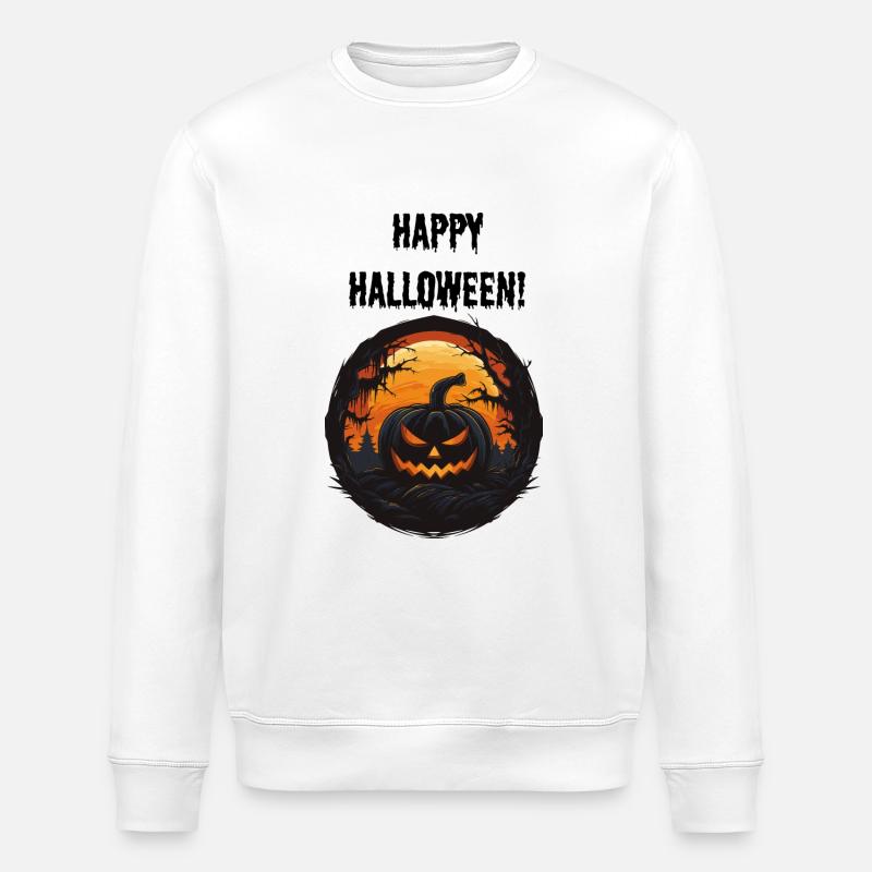 Happy Halloween - Stanley/Stella Unisex Bio-Sweatshirt ROLLER - Weiß