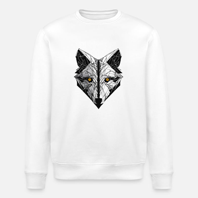 Wolf - Stanley/Stella Unisex Bio-Sweatshirt ROLLER - Weiß