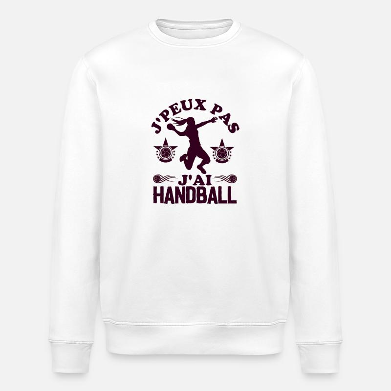 Joueuse de handball humour 2 - Sweat bio ROLLER Stanley/Stella Unisexe - blanc