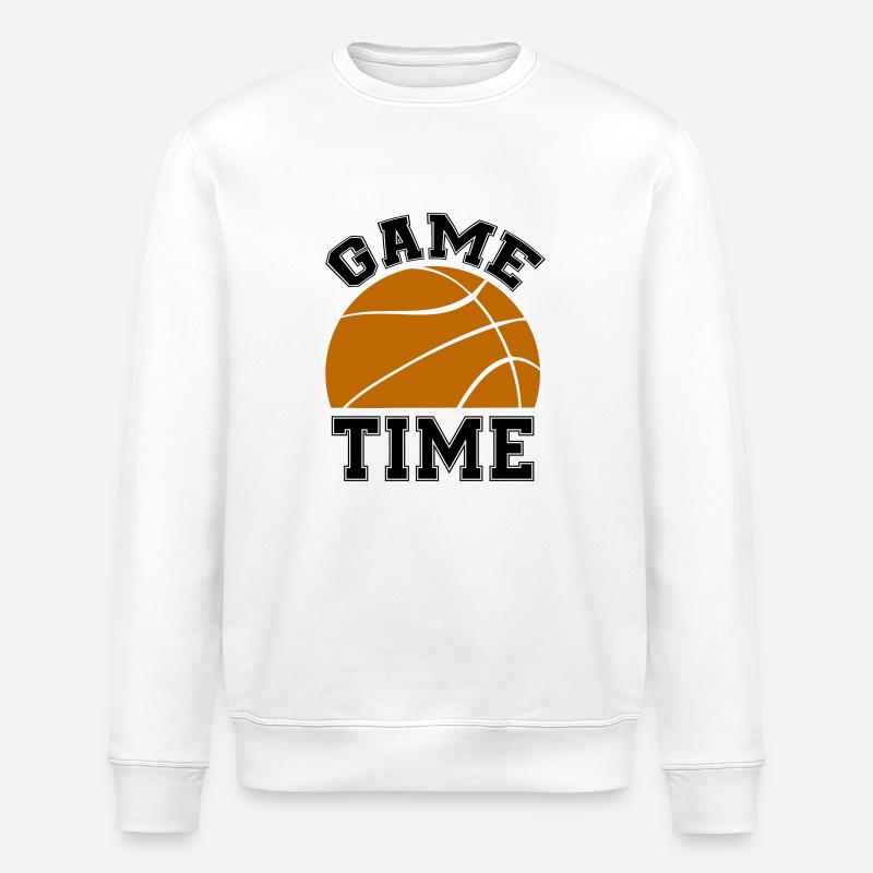 Temps de match de basket-ball - Sweat bio ROLLER Stanley/Stella Unisexe - blanc