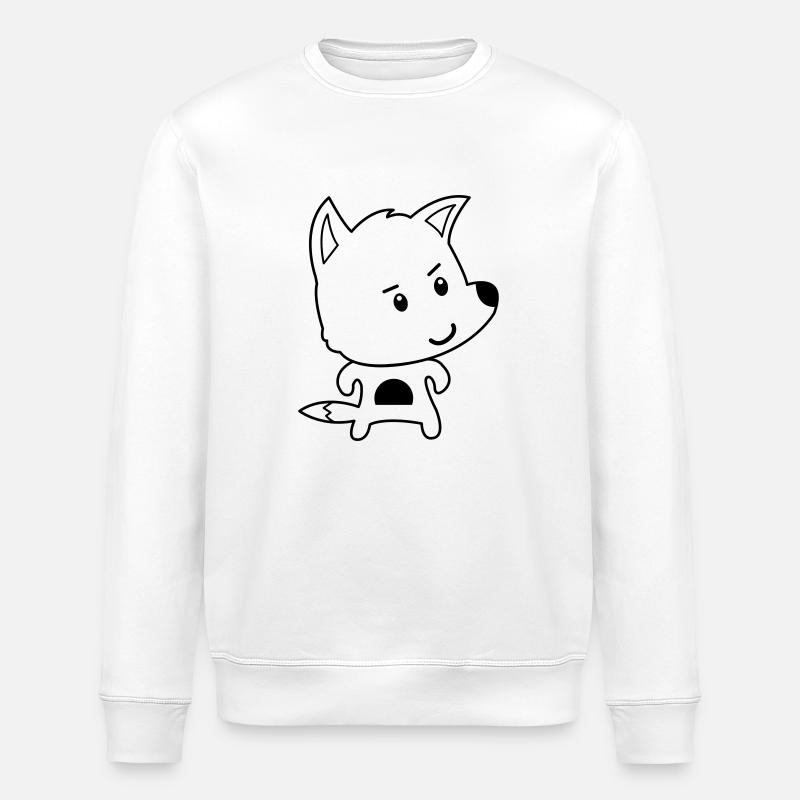 fuchs comic - Stanley/Stella Unisex Bio-Sweatshirt ROLLER - Weiß