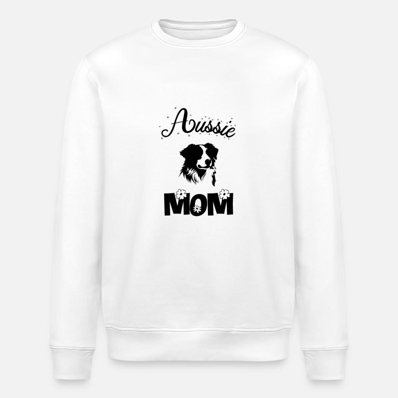 Aussie mom - Stanley/Stella ROLLER Unisex Organic Sweatshirt - white