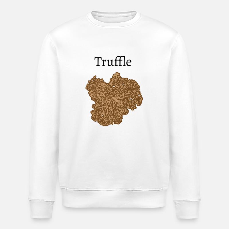 Labyrinthe de motifs de truffe - Sweat bio ROLLER Stanley/Stella Unisexe - blanc