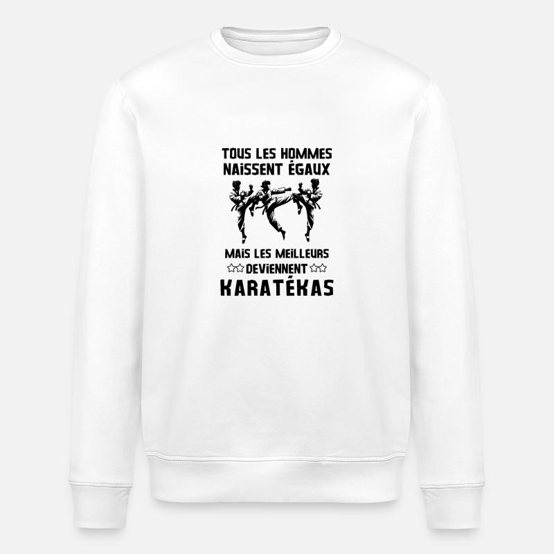Karaté - Sweat bio ROLLER Stanley/Stella Unisexe - blanc