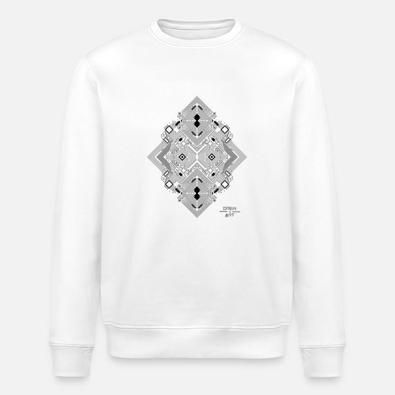 PRINTED CIRCUIT 1 schwarz - Stanley/Stella Unisex Bio-Sweatshirt ROLLER - Weiß