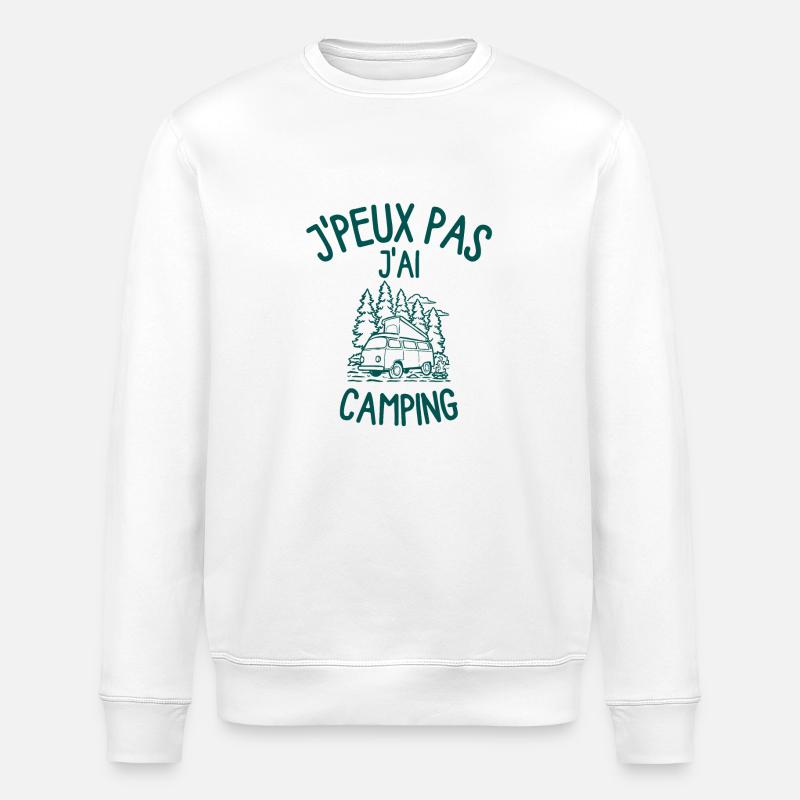 Camping - Sweat bio ROLLER Stanley/Stella Unisexe - blanc