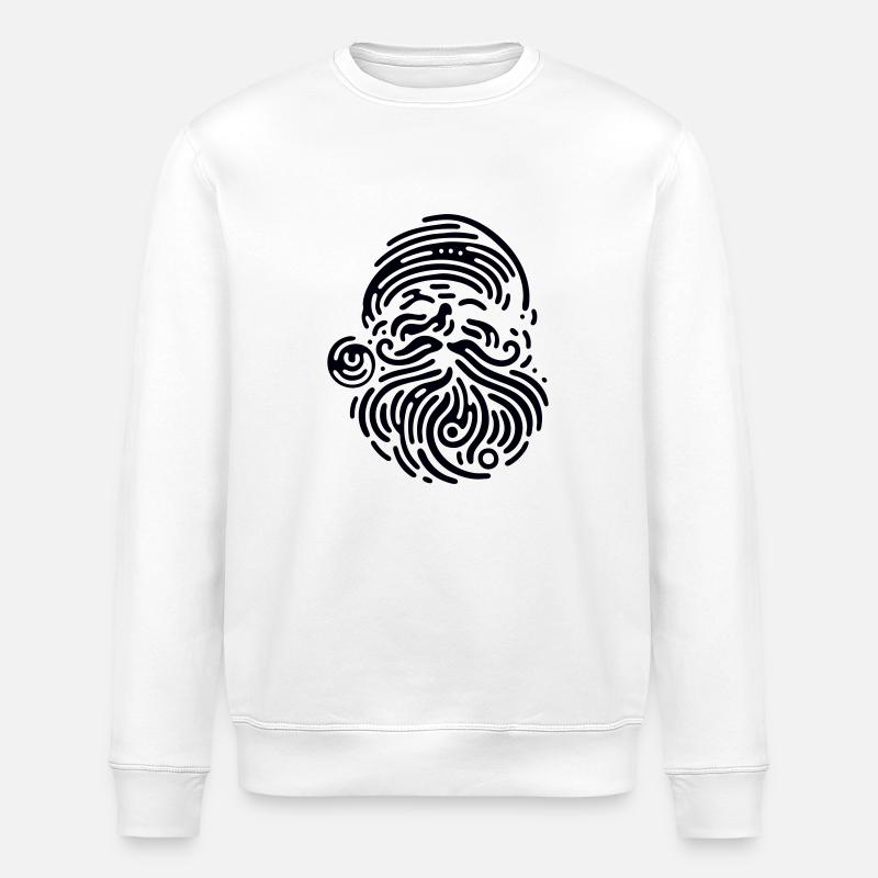 Santa - Stanley/Stella ROLLER Unisex Organic Sweatshirt - white