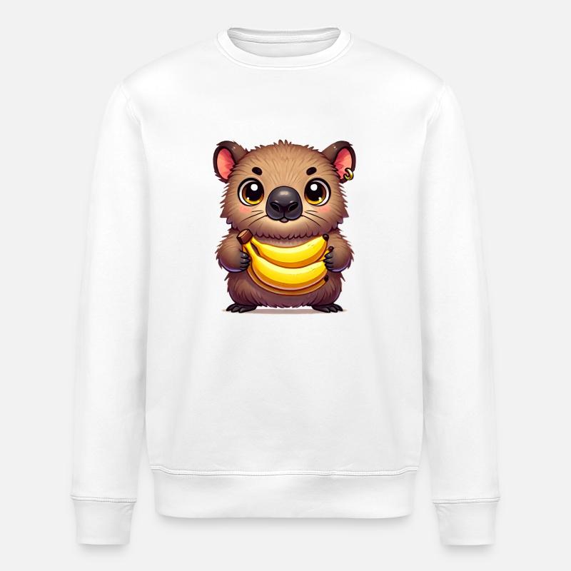 Wombat - Stanley/Stella Unisex Bio-Sweatshirt ROLLER - Weiß