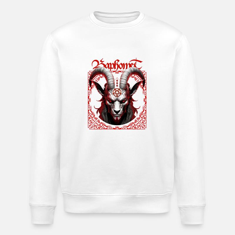Baphomet - Sweat bio ROLLER Stanley/Stella Unisexe - blanc