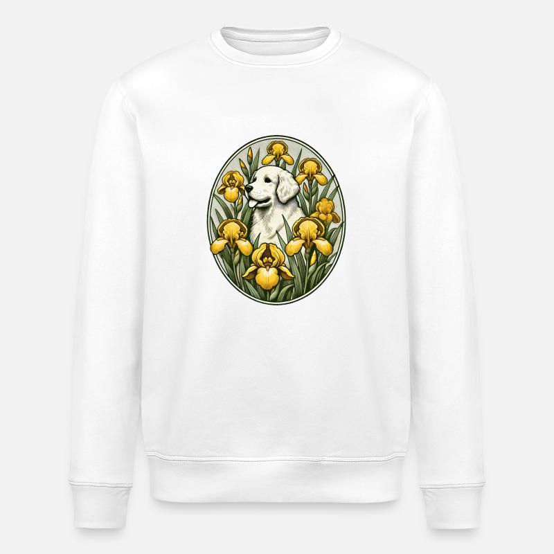 Golden Retriever - Stanley/Stella Unisex Bio-Sweatshirt ROLLER - Weiß