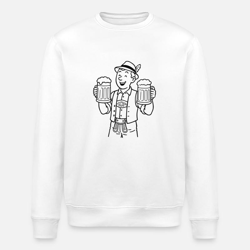 Garçon de bière - Sweat bio ROLLER Stanley/Stella Unisexe - blanc