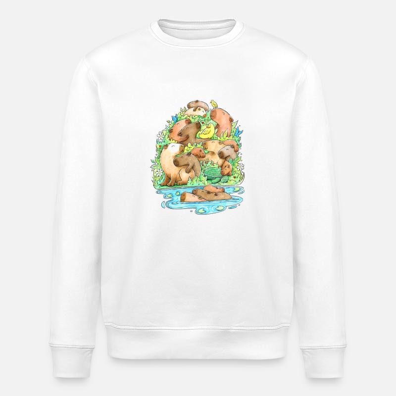 Capybara - Sweat bio ROLLER Stanley/Stella Unisexe - blanc