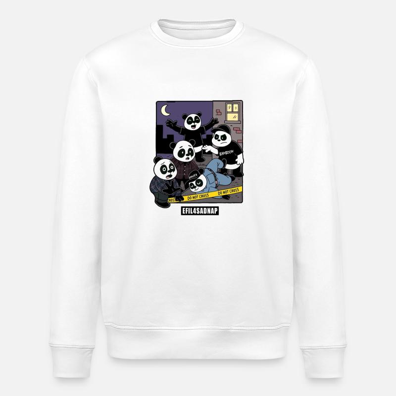 Pandas 4 Leben - Stanley/Stella Unisex Bio-Sweatshirt ROLLER - Weiß
