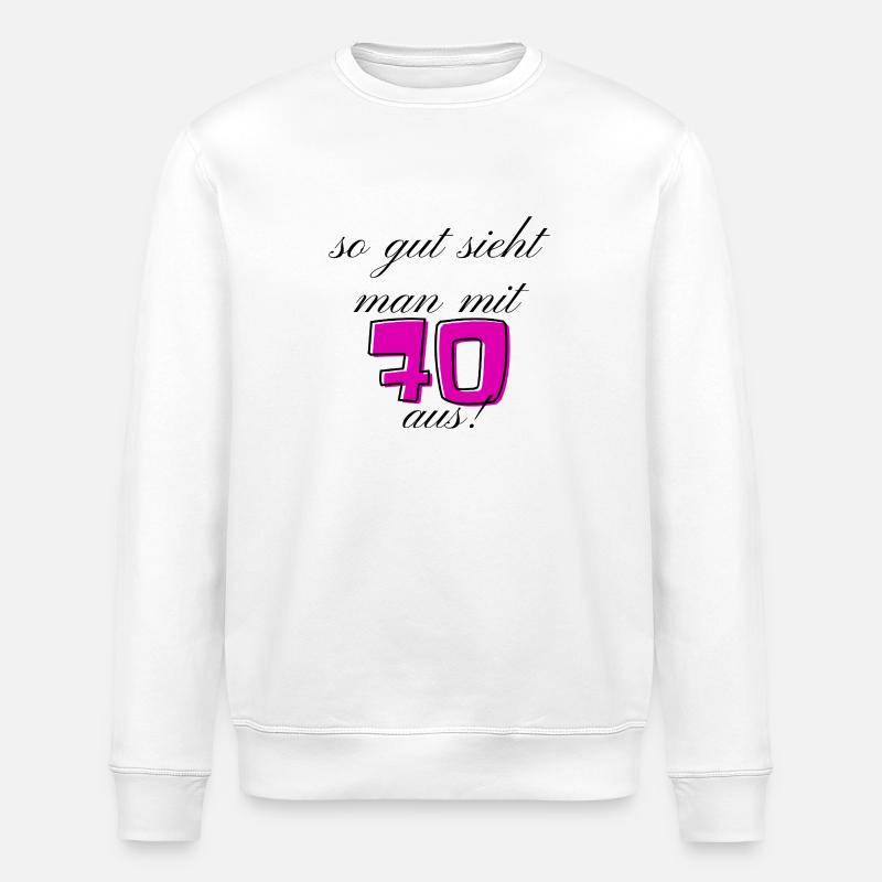 70e anniversaire - Sweat bio ROLLER Stanley/Stella Unisexe - blanc