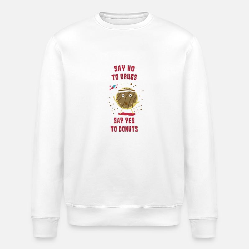 Oui pour cadeau Dontus - Sweat bio ROLLER Stanley/Stella Unisexe - blanc