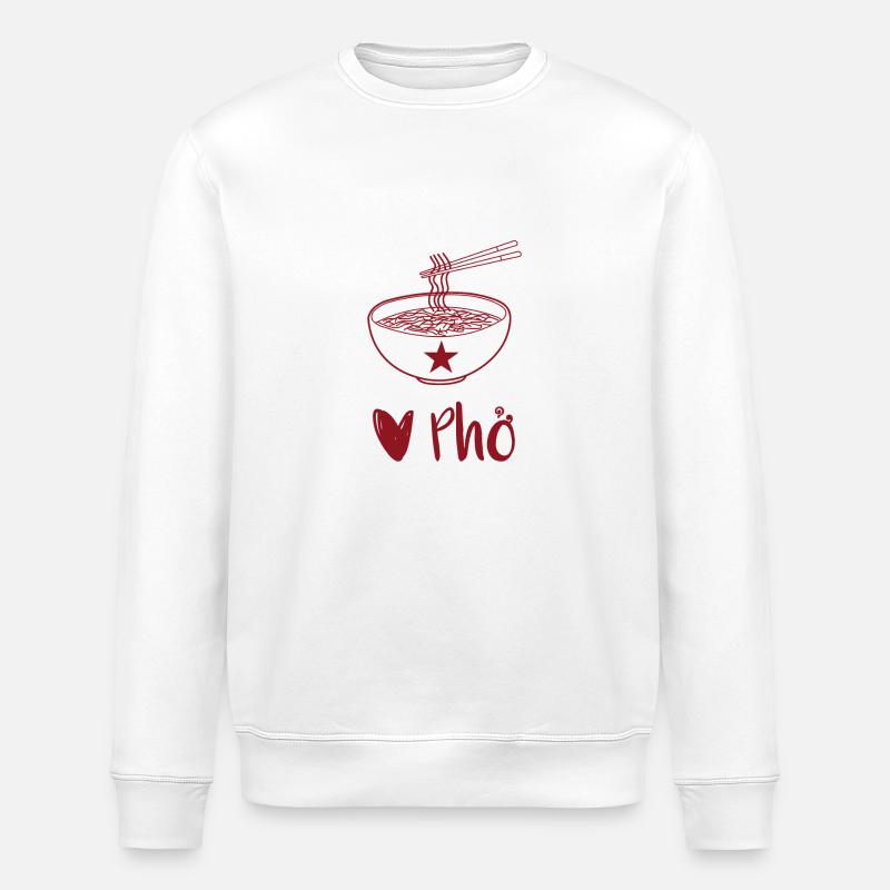 Liebe Pho - Stanley/Stella Unisex Bio-Sweatshirt ROLLER - Weiß