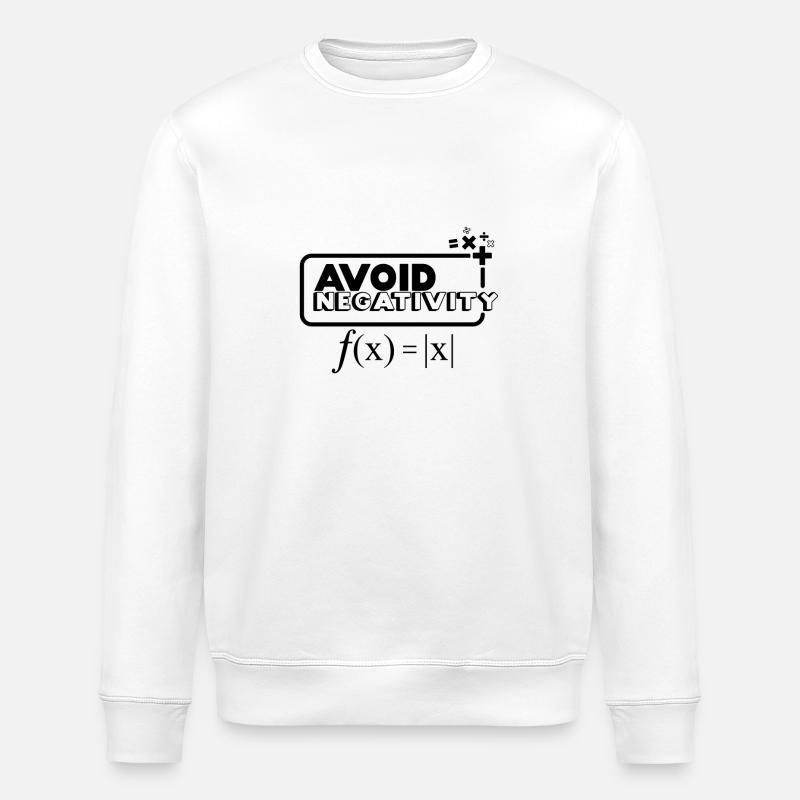 Avoid Negativity - schwarz - Stanley/Stella Unisex Bio-Sweatshirt ROLLER - Weiß