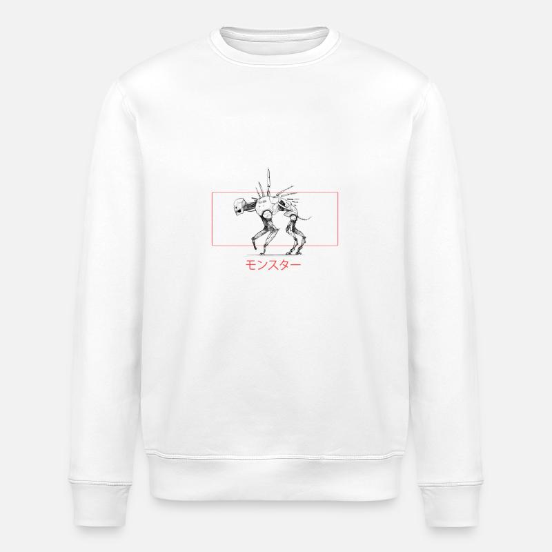 Mensch Hund - Stanley/Stella Unisex Bio-Sweatshirt ROLLER - Weiß
