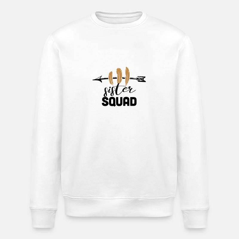 sister squad - Stanley/Stella Unisex Bio-Sweatshirt ROLLER - Weiß