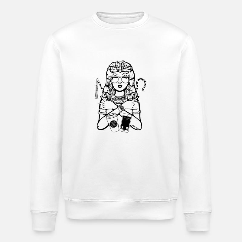 Cleopatra CEO - Stanley/Stella Unisex Bio-Sweatshirt ROLLER - Weiß
