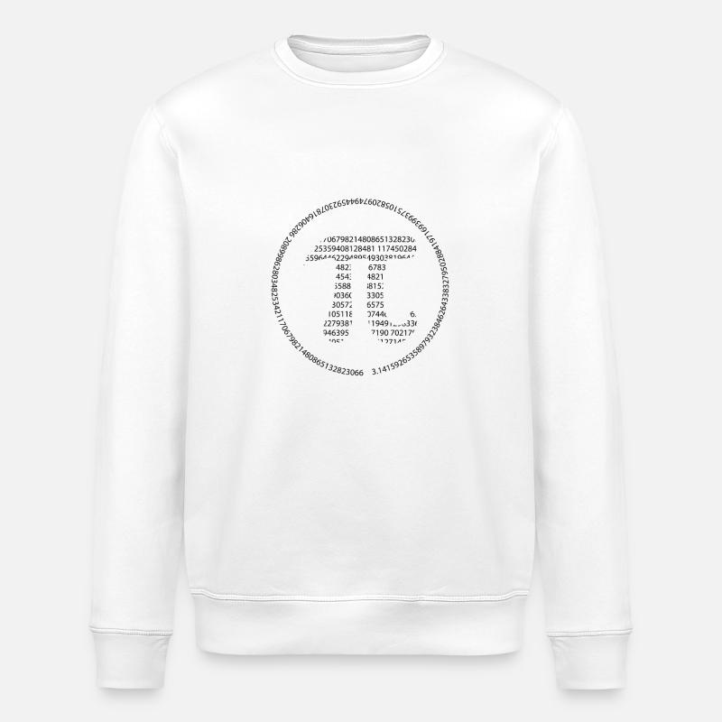 Pi - Pi Day - noir - Sweat bio ROLLER Stanley/Stella Unisexe - blanc