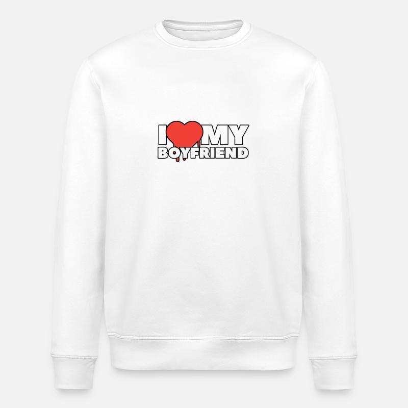 i love my boyfriend - Sweat bio ROLLER Stanley/Stella Unisexe - blanc