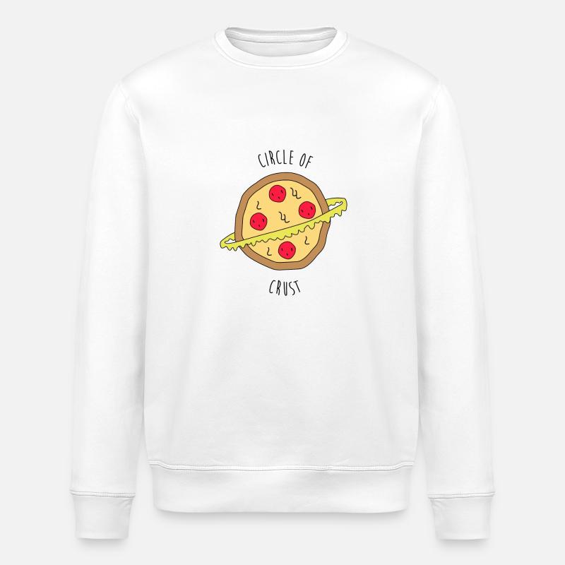 Pizza Circle of Crust - Stanley/Stella Unisex Bio-Sweatshirt ROLLER - Weiß