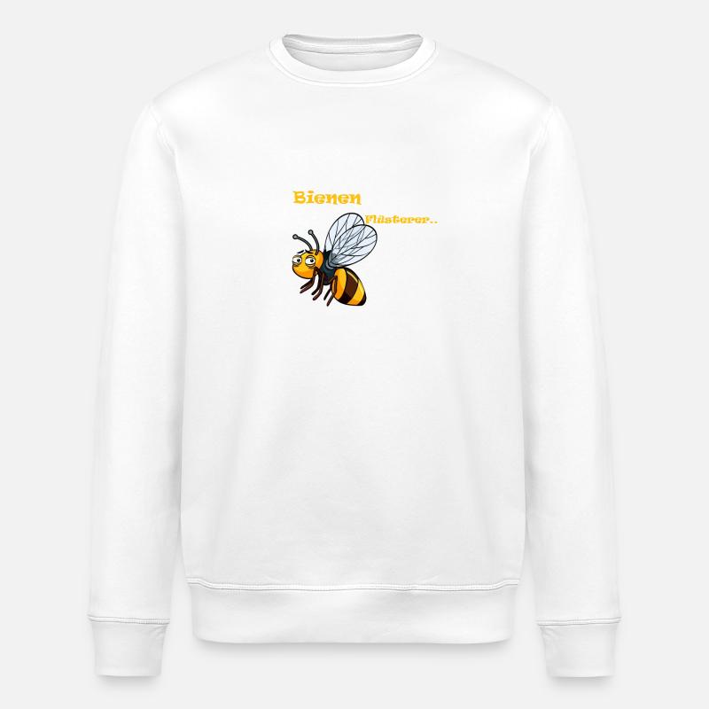 Bienen Flüsterer - Stanley/Stella Unisex Bio-Sweatshirt ROLLER - Weiß