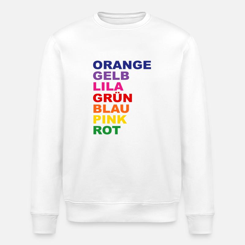 T-shirt arc-en-ciel - Sweat bio ROLLER Stanley/Stella Unisexe - blanc