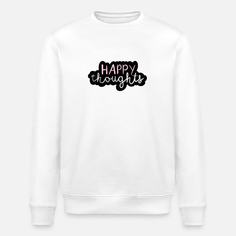 Happy thoughts - Stanley/Stella Unisex Bio-Sweatshirt ROLLER - Weiß