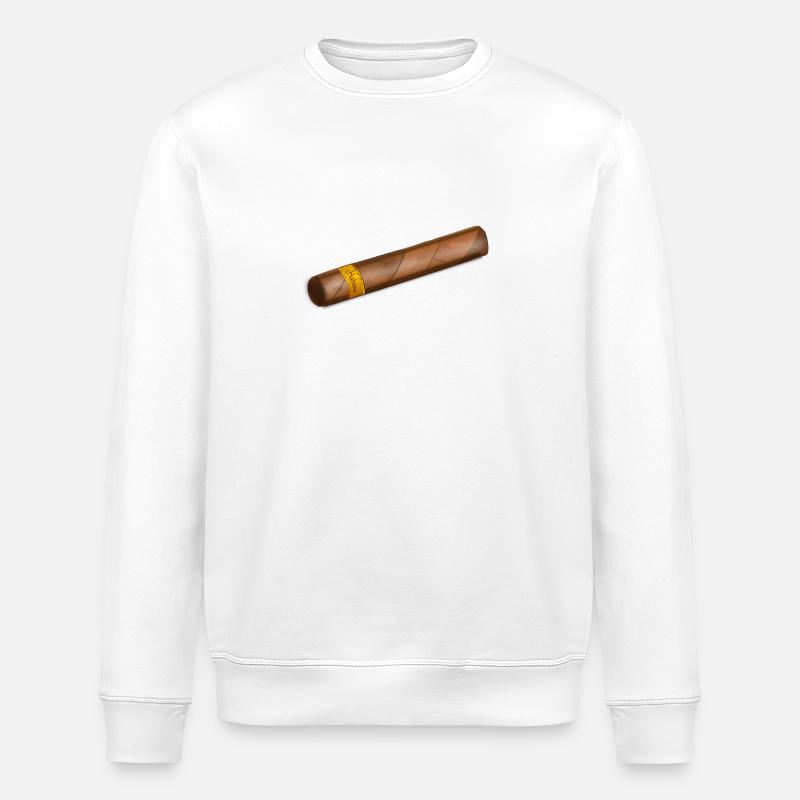 Zigarre - Stanley/Stella Unisex Bio-Sweatshirt ROLLER - Weiß