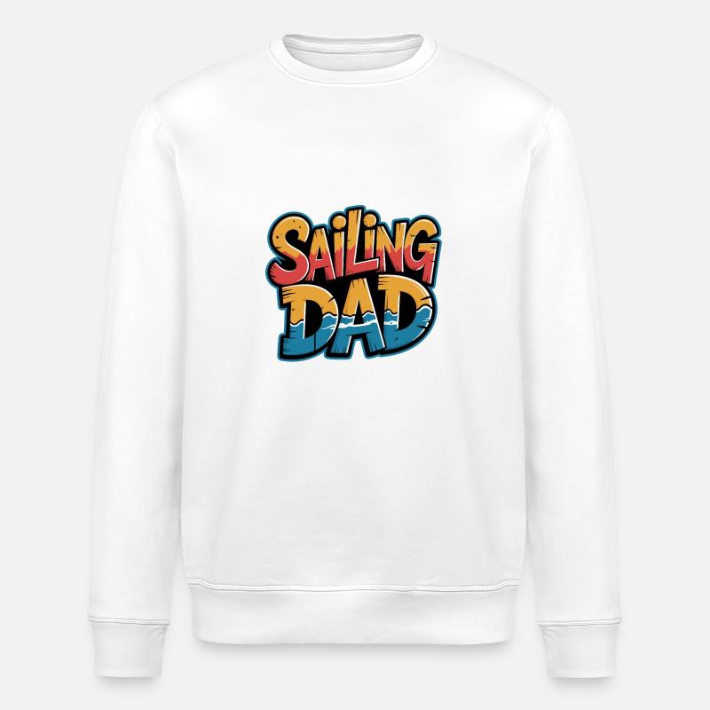 Papa navigue - Sweat bio ROLLER Stanley/Stella Unisexe - blanc