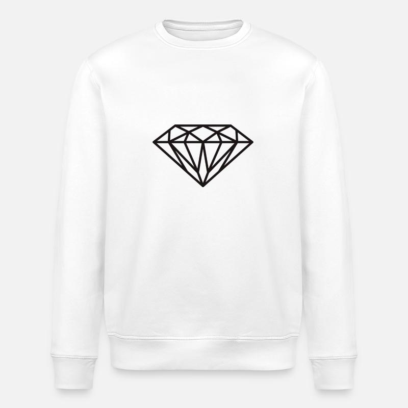 Diamant - Stanley/Stella Unisex Bio-Sweatshirt ROLLER - Weiß