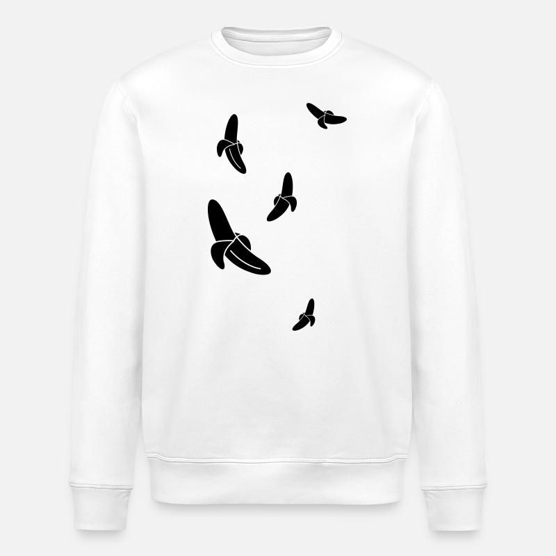 Bananes volantes - Sweat bio ROLLER Stanley/Stella Unisexe - blanc
