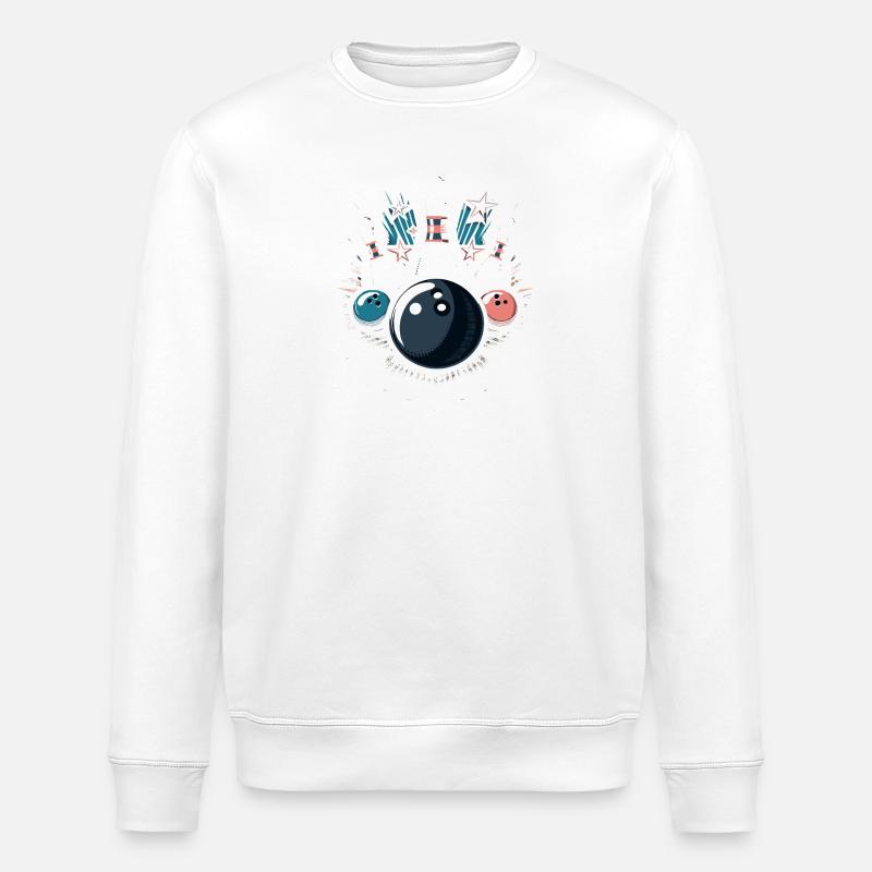 Bowling - Sweat bio ROLLER Stanley/Stella Unisexe - blanc