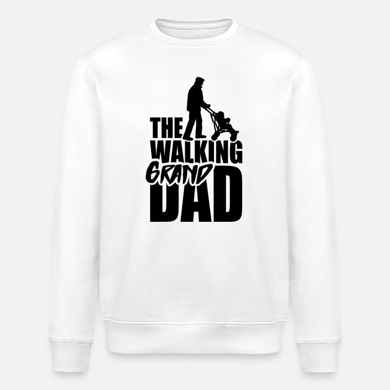 The walking grandad 1clr - Stanley/Stella Unisex Bio-Sweatshirt ROLLER - Weiß