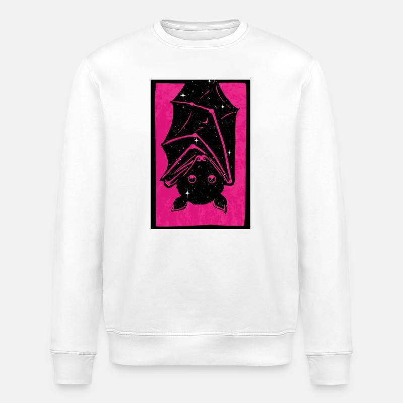 Spacebat Print - Stanley/Stella Unisex Bio-Sweatshirt ROLLER - Weiß