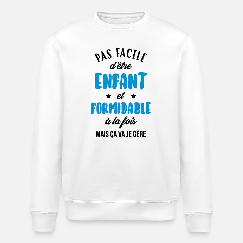 adolescent / enfant / ado / adolescente - Sweat bio ROLLER Stanley/Stella Unisexe - blanc