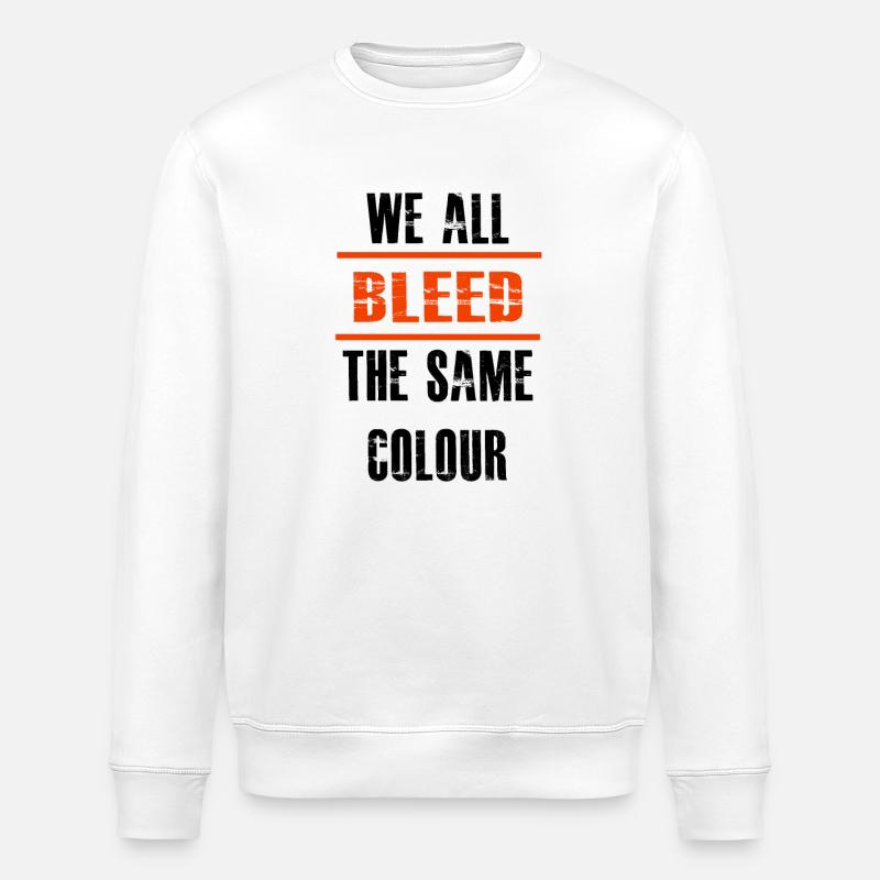 Human rights, equality - Stanley/Stella ROLLER Unisex Organic Sweatshirt - white