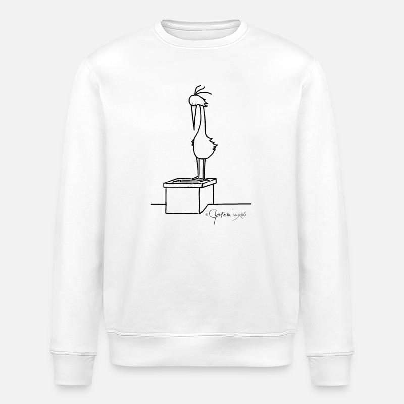 Dachvogel - Volucris Culminis - Stanley/Stella Unisex Bio-Sweatshirt ROLLER - Weiß