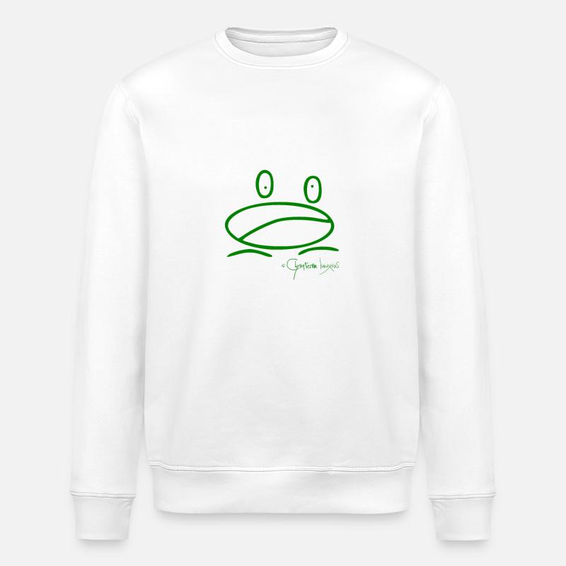 Froschmini © Chyropterum Innoxius - Stanley/Stella Unisex Bio-Sweatshirt ROLLER - Weiß