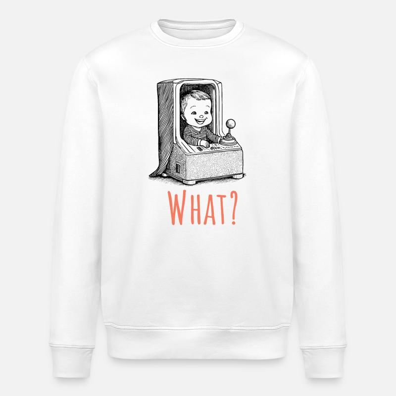 Arcade Baby - Quoi ? - Sweat bio ROLLER Stanley/Stella Unisexe - blanc