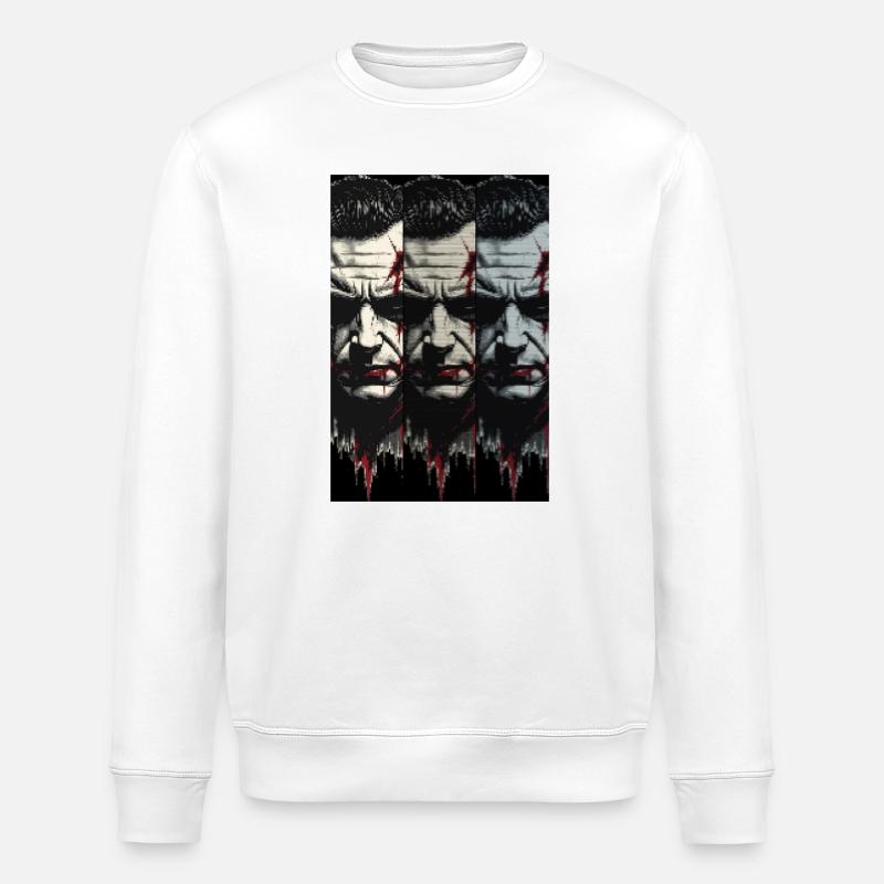 Halloween Horror Dude - Stanley/Stella Unisex Bio-Sweatshirt ROLLER - Weiß