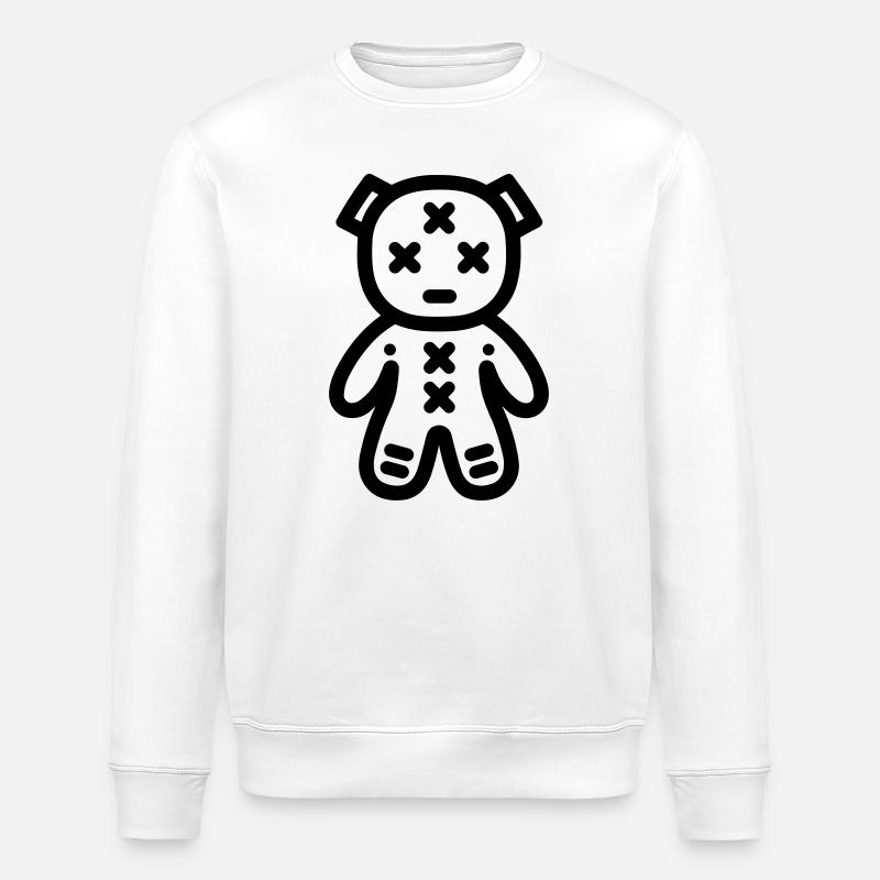Voodoo-Puppe - Stanley/Stella Unisex Bio-Sweatshirt ROLLER - Weiß
