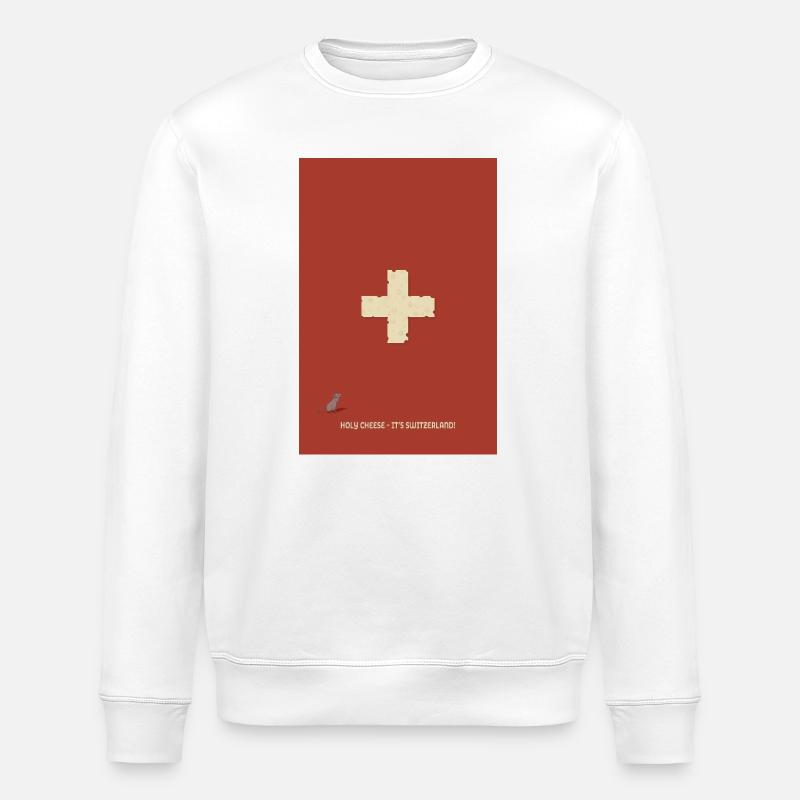 Holy cheese – it’s Switzerland! - Stanley/Stella Unisex Bio-Sweatshirt ROLLER - Weiß