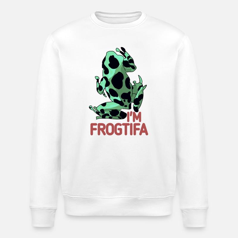 Ich bin Frogtifa - Stanley/Stella Unisex Bio-Sweatshirt ROLLER - Weiß